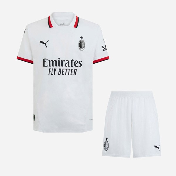 Camiseta AC Milan Replica Segunda Ropa Niño 2024/25